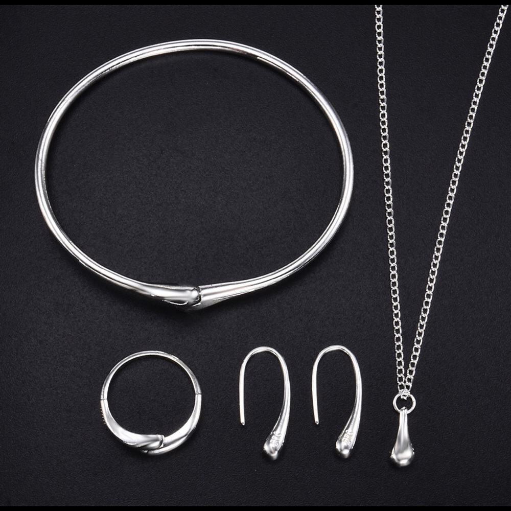 .925 Sterling Silver 4 Piece Jewelry Set - Picture 4 of 13